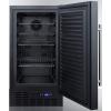 imageSummit SCFF1842SS Upright Freezer StainlessSteelBlack