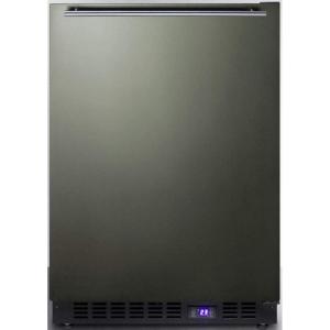 imageSCFF53BXKSHH 24 Undercounter or Freestanding Freezer with 472 cu ft Capacity Frost Free Operation Digital Thermostat and Adjustable Shelves in Black Stainless Steel